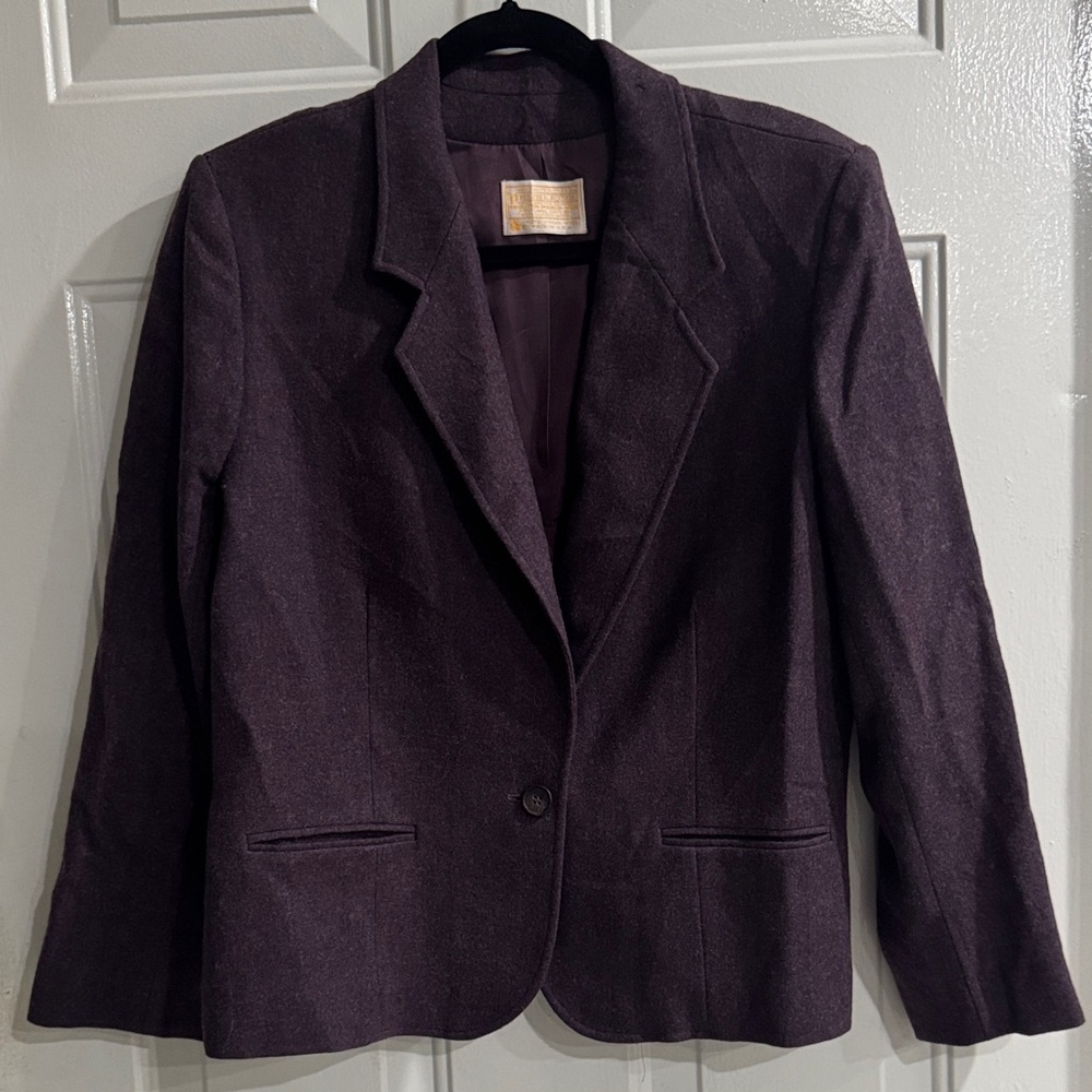 Pendleton Deep Purple Wool Jacket 100 % Virgin Wo… - image 1